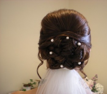 Bridal Hair Low Loop Bun