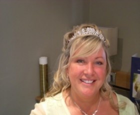 Bridal Hair Curls Half Up
