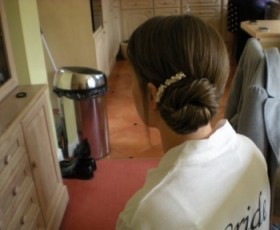 bridal Hair Low Side Bun