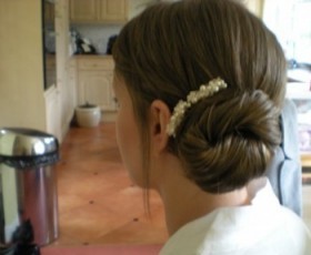 bridal Hair Low Side Bun