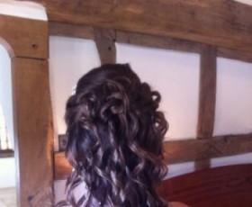 Bridal Curls Half up