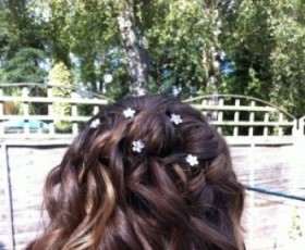 Prom Hair Curls Half Up