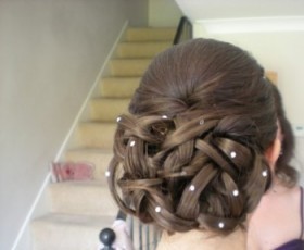 Bridal Hair Low Loop Bun