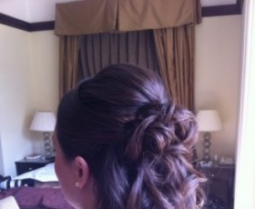 Bridal Curls Half Up