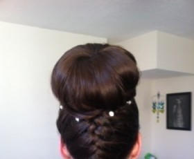 Bridal Pleat and High Bun